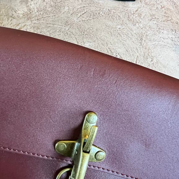 NWOT Lucky Brand Maya 100% Leather Ruby Wine Crossbody Purse - Picture 14 of 14